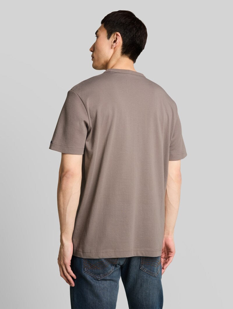 Tom Tailor T-Shirt aus Baumwolle - Driftwood Taupe