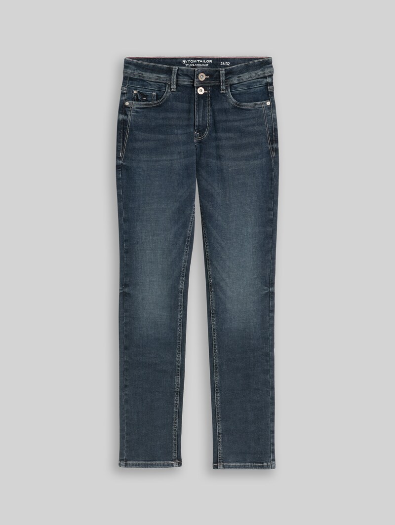 Tom Tailor TTLIVA STRAIGHT Jeans mit Stretch - Stone Blue Denim Tint