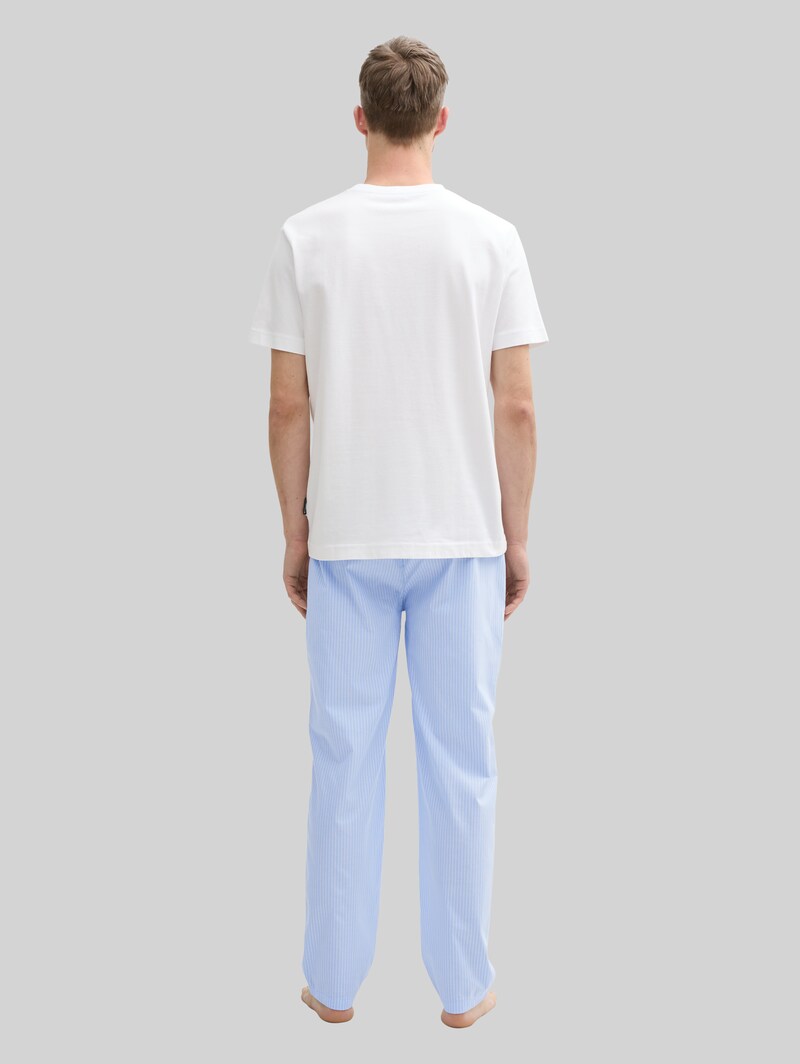 Tom Tailor Pyjama-Hose aus Baumwolle - Blue-light-stripe Tom Tailor Pyjama-Hose aus Baumwolle - Blue-light-stripe