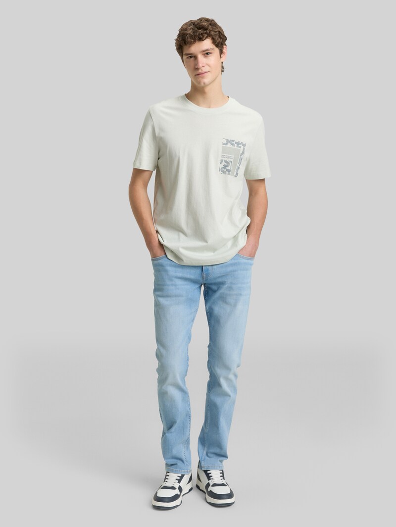 Tom Tailor T-Shirt mit Print - Frozen Light Mint