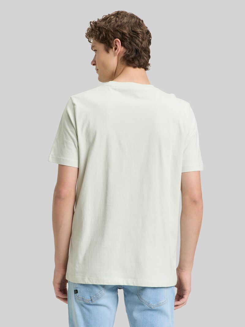 Tom Tailor T-Shirt mit Print - Frozen Light Mint