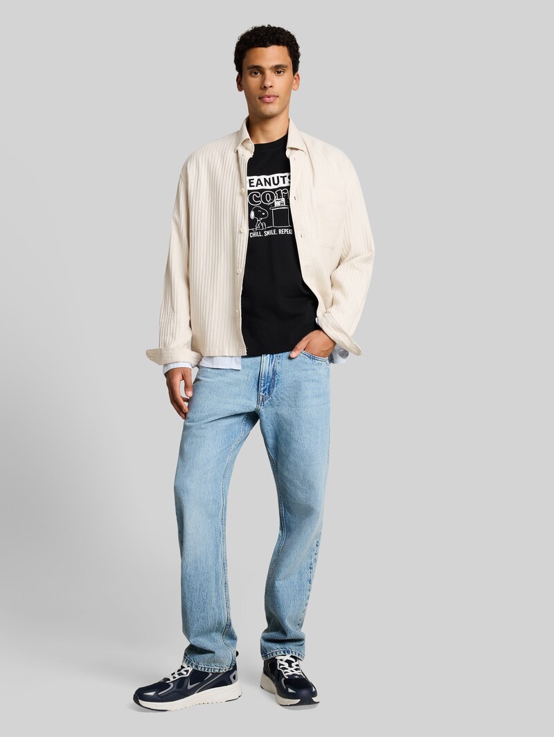 Tom Tailor Relaxed Fit T-Shirt mit Snoopy-Print - Black