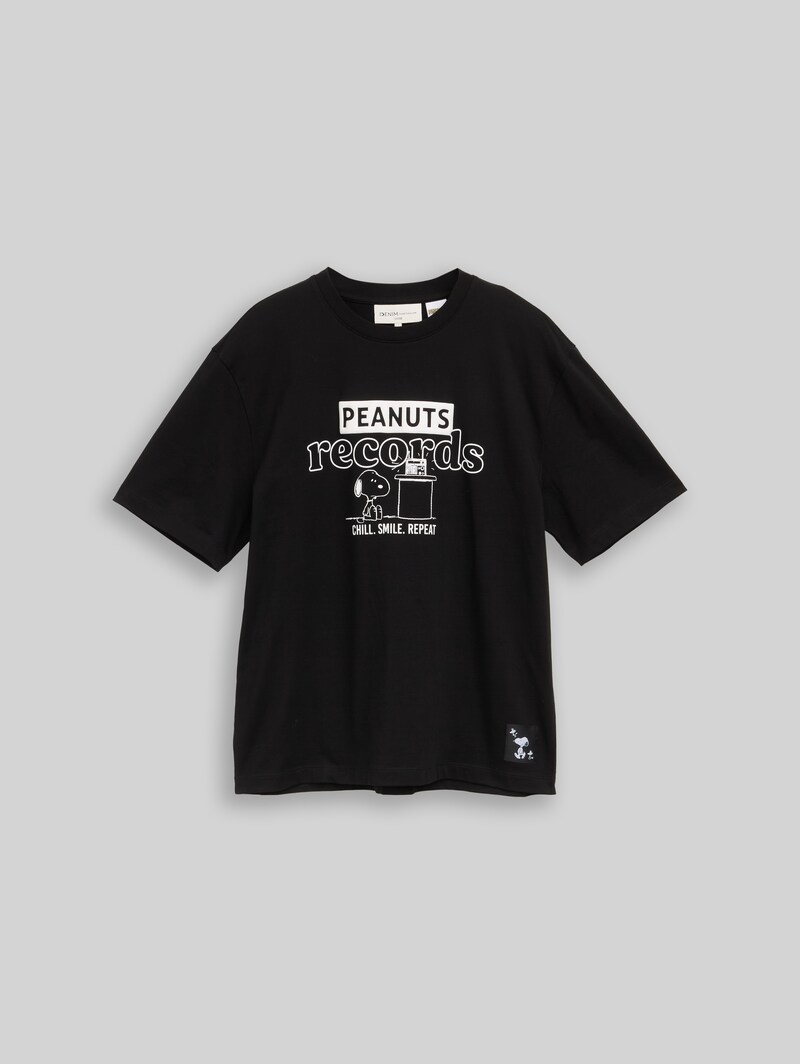 Tom Tailor Relaxed Fit T-Shirt mit Snoopy-Print - Black