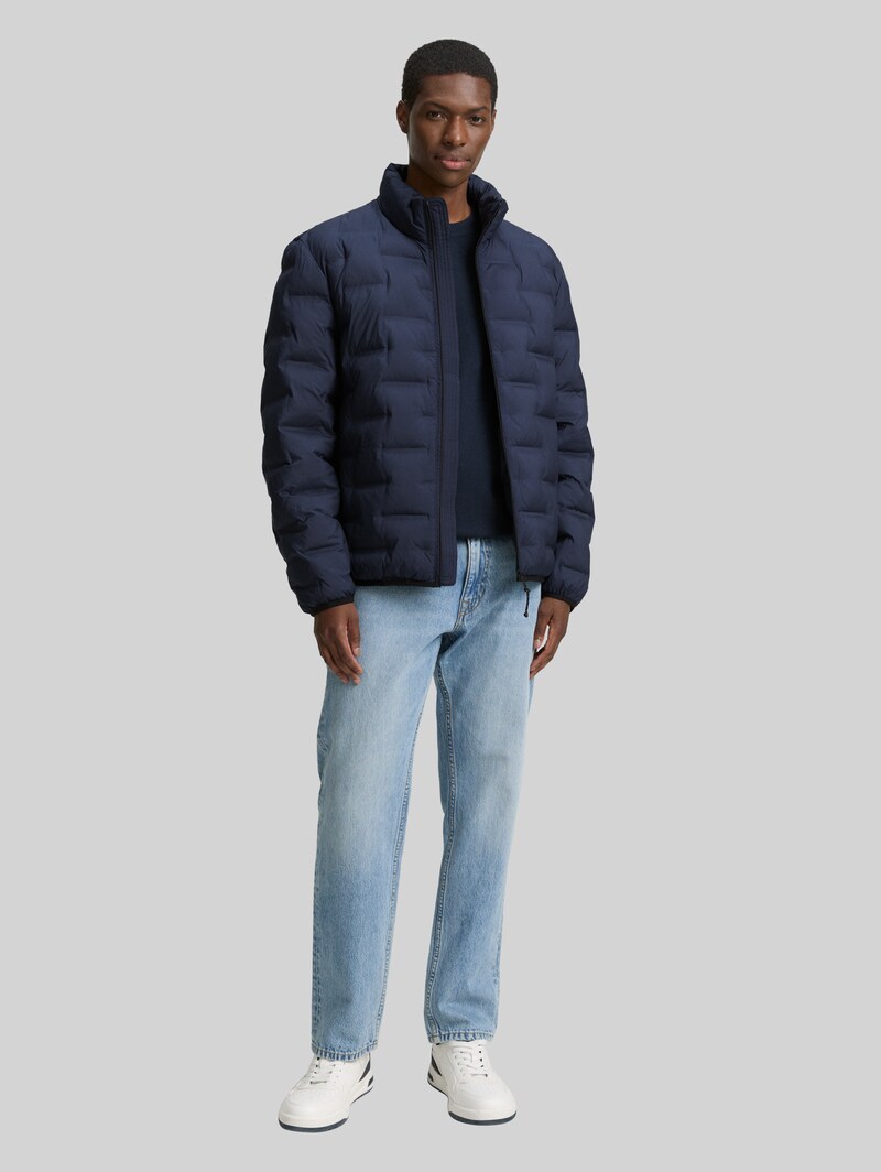 Tom Tailor Lightweight Steppjacke mit Stehkragen - Sky Captain Blue