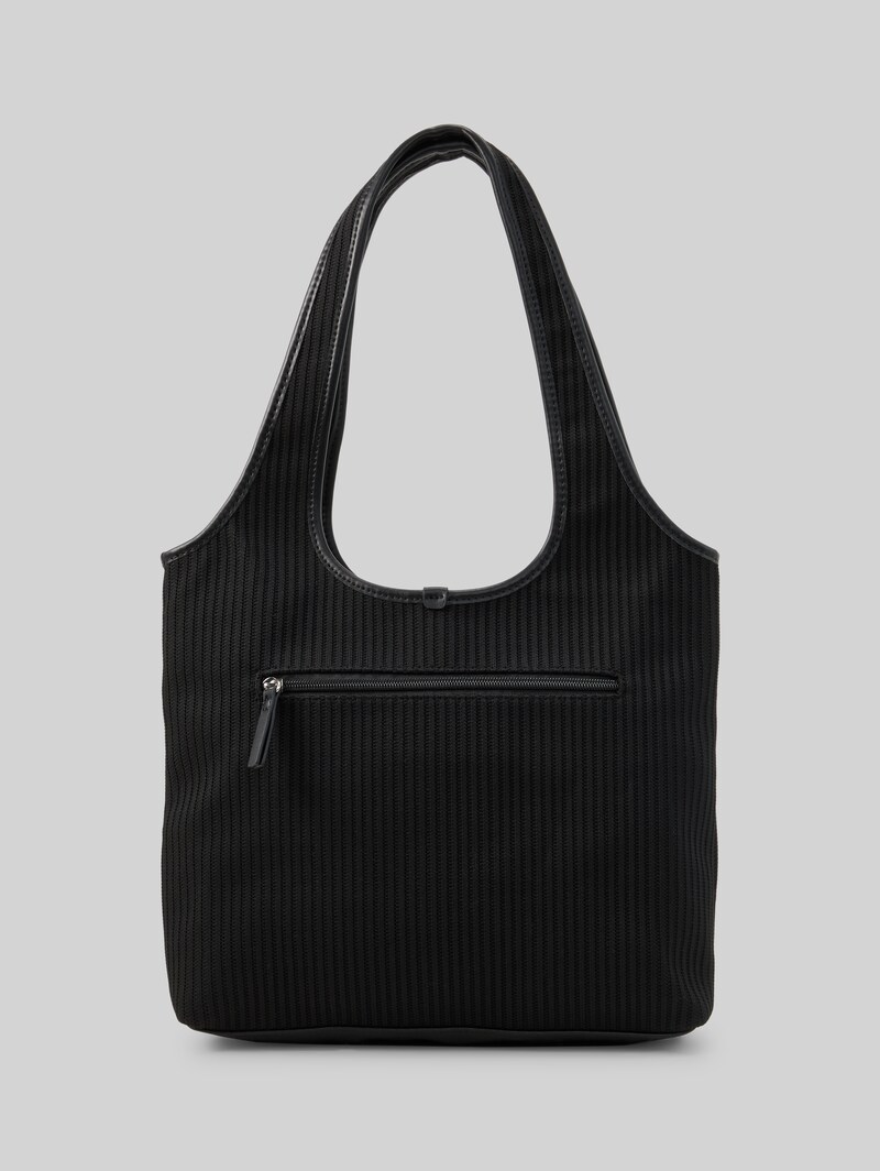 Tom Tailor TTLIDORA L Shopper mit Logo-Badge - Schwarz / Black