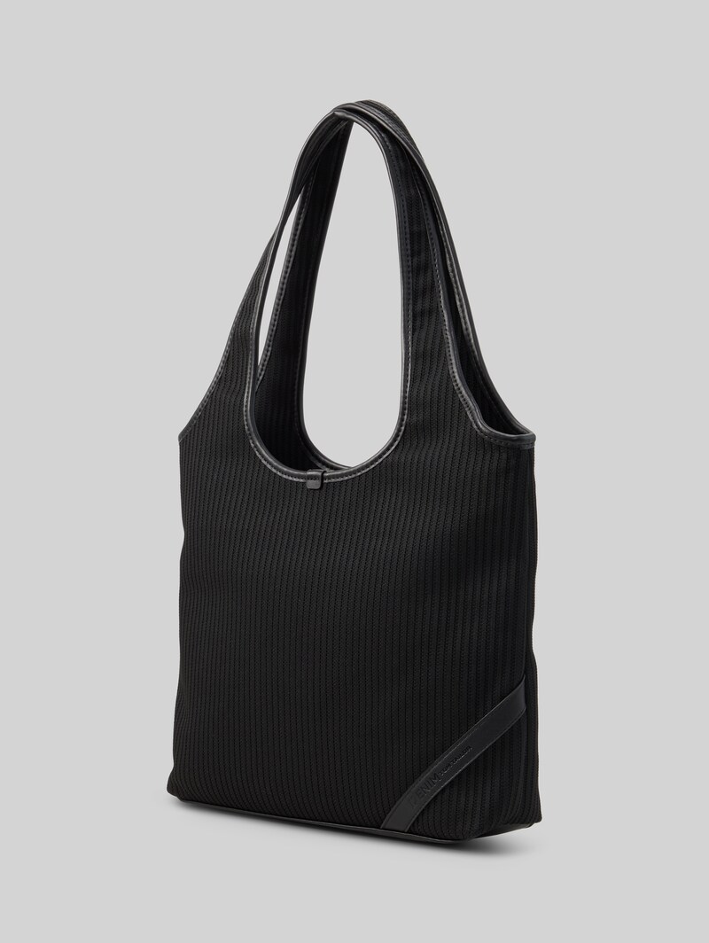 Tom Tailor TTLIDORA L Shopper mit Logo-Badge - Schwarz / Black