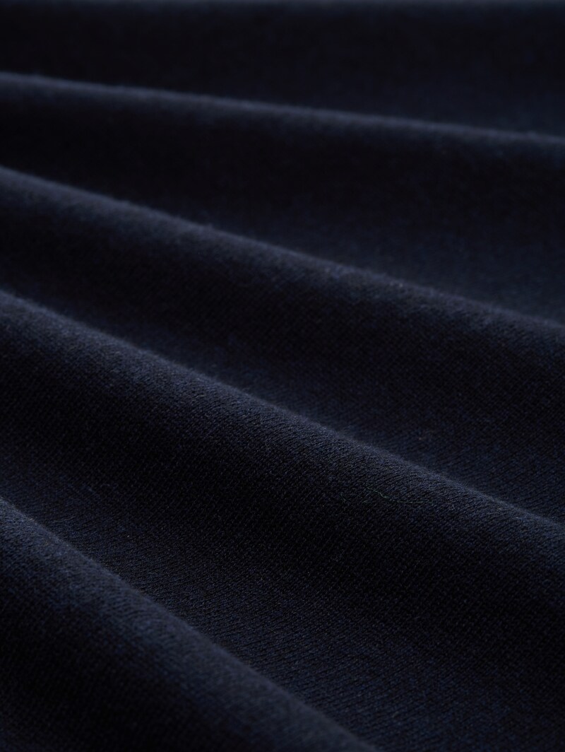 Tom Tailor Plus Size - Strickpullover mit Logo Stickerei - Knitted Navy Melange