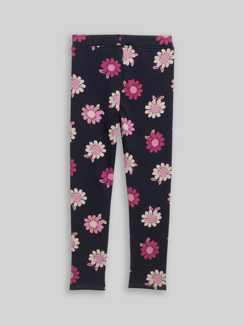 Tom Tailor Thermo Leggings mit Allover-Print - Small Dark Blue Flower Print Tom Tailor Thermo Leggings mit Allover-Print - Small Dark Blue Flower Print