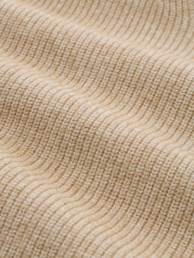 Tom Tailor Pullunder mit V-Ausschnitt - Gravel Beige Melange