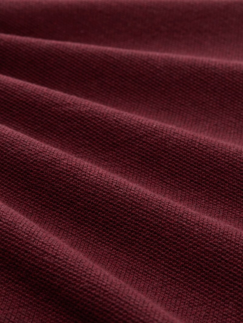 Tom Tailor Strickpullover aus Baumwolle - Bordeaux Melange