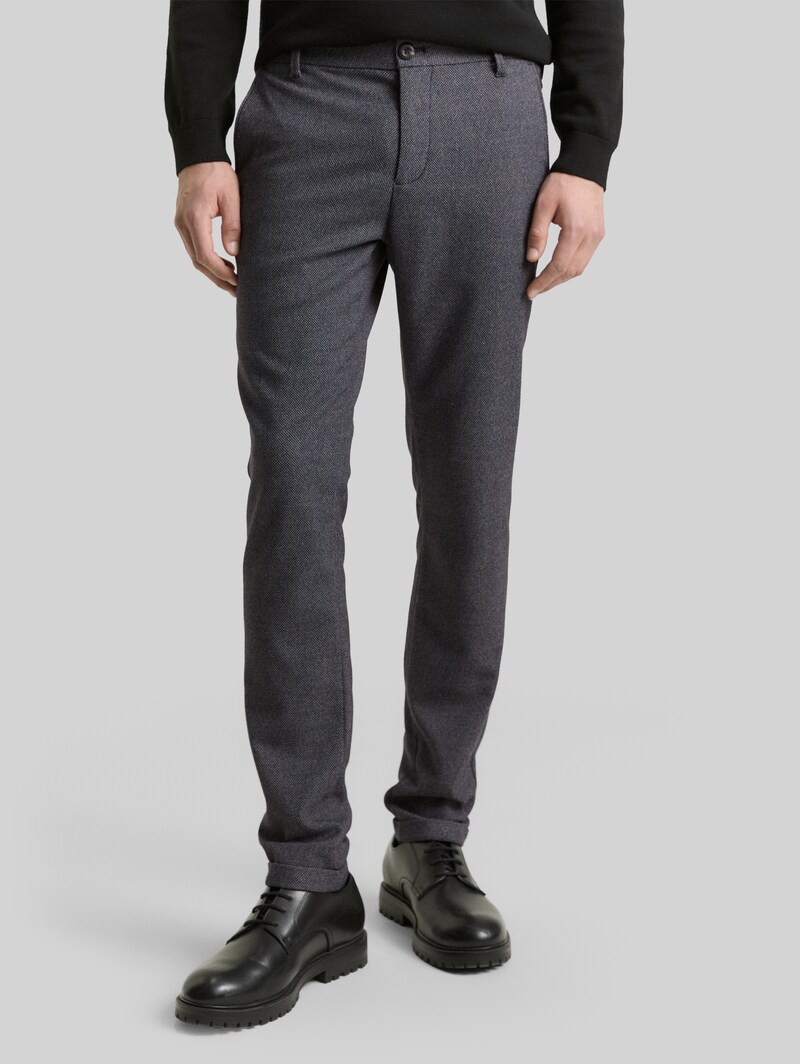Tom Tailor TTRAVIS SLIM Chino Hose - Navy Structured Grindle
