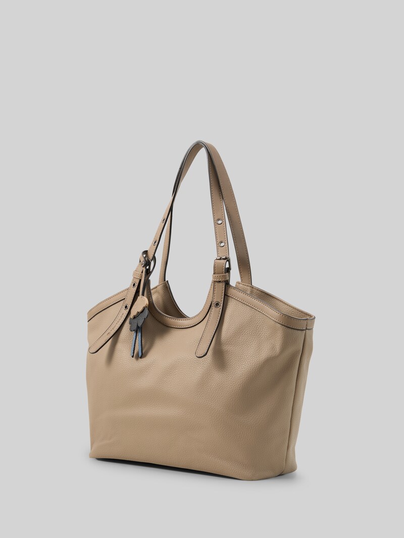 Tom Tailor TTARTEMISA L Shopper mit Anhänger - Taupe / Taupe