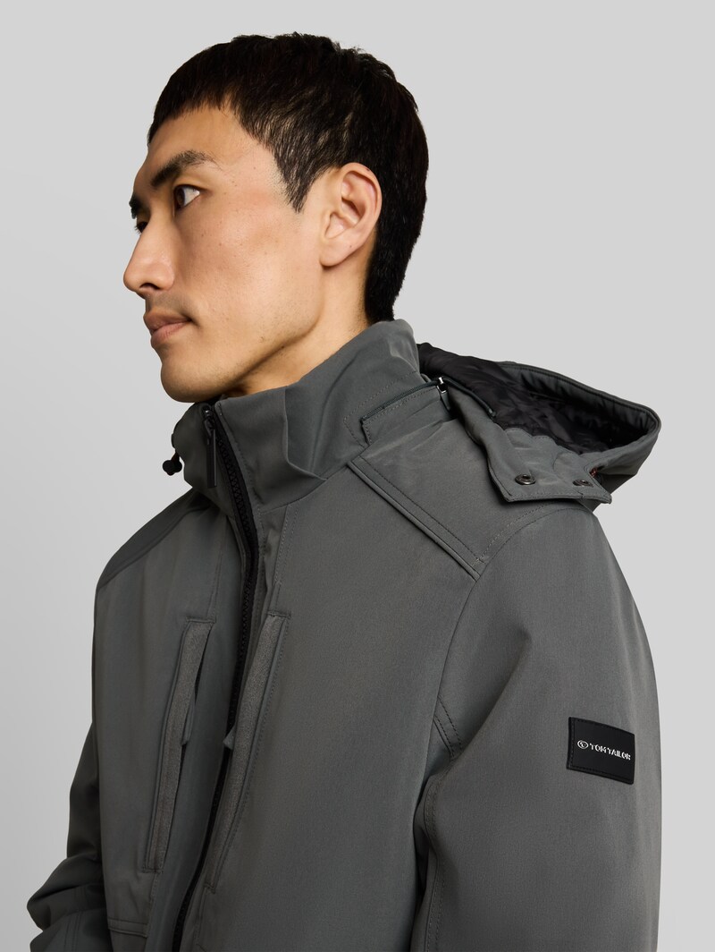 Tom Tailor Funktionsjacke mit abnehmbarer Kapuze - Darkest Olive