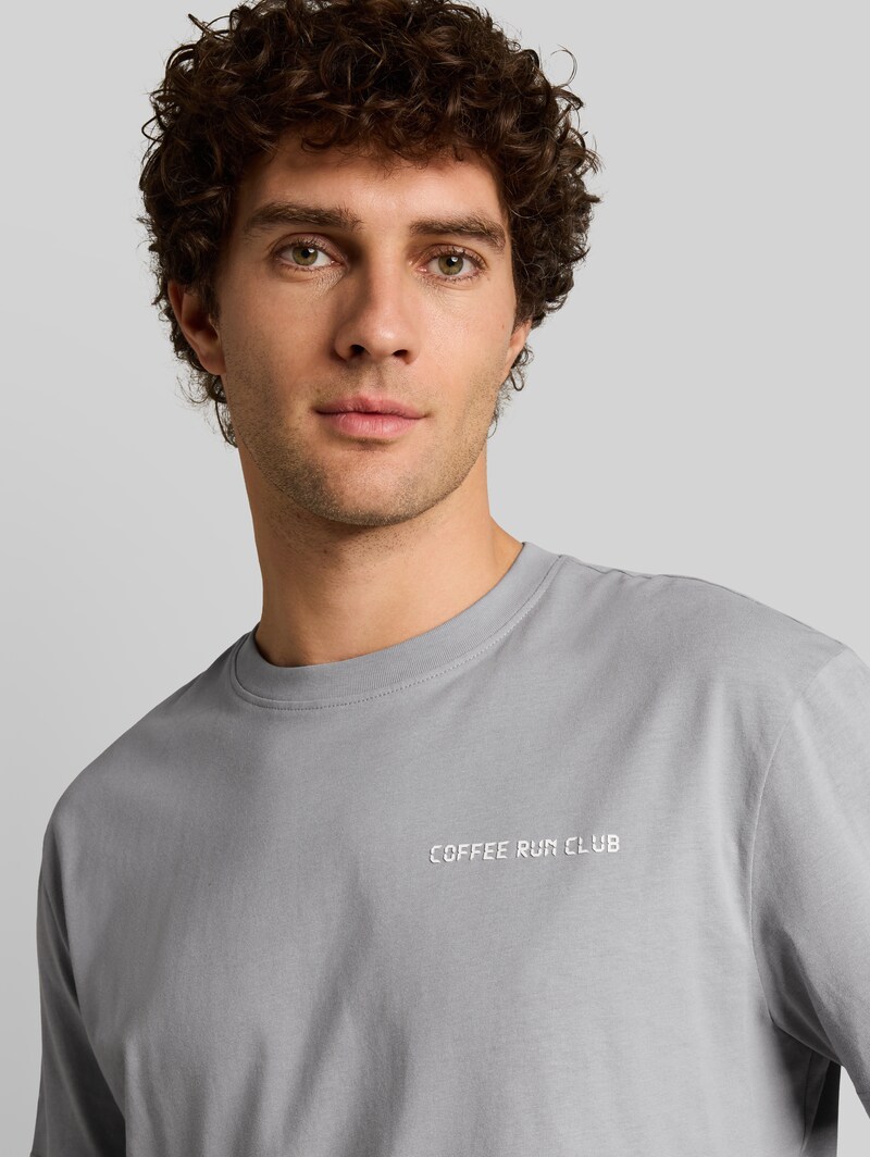 Tom Tailor Relaxed Fit T-Shirt mit Rückenprint - Ultimate Grey