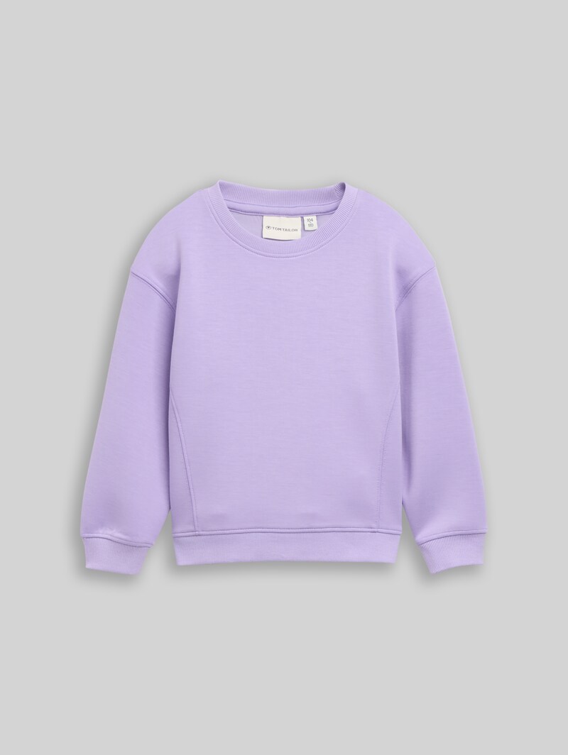 Tom Tailor Scuba Sweatshirt - Sweet Purple
