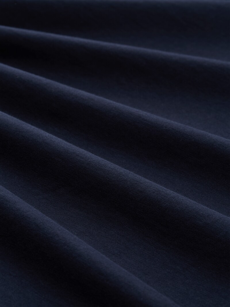 Tom Tailor Basic Langarmshirt aus Baumwolle - Sky Captain Blue
