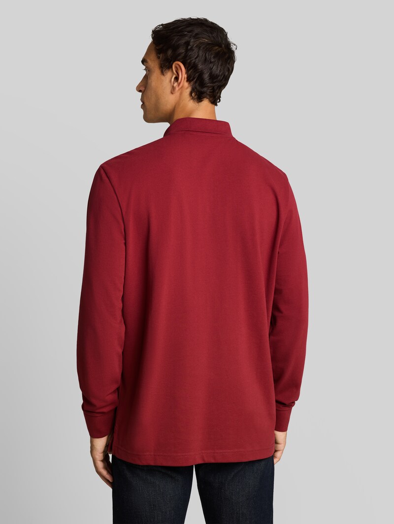 Tom Tailor Langarm Piqué Poloshirt - Pear Red