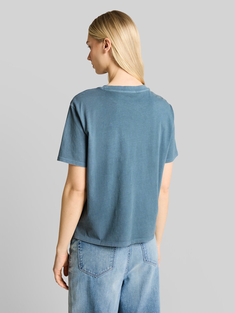 Tom Tailor Boxy Fit T-Shirt mit Brusttasche - Spring Lake Blue
