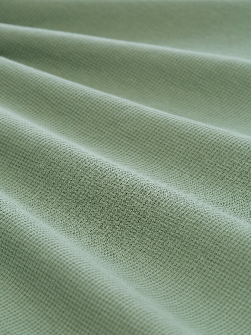 Tom Tailor T-Shirt mit Waffelstruktur - Sea Spray