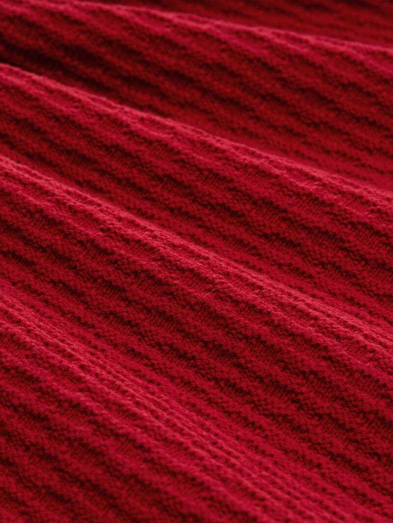 Tom Tailor Plus Size - Strickpullover mit Rundhalsausschnitt - Coach Red