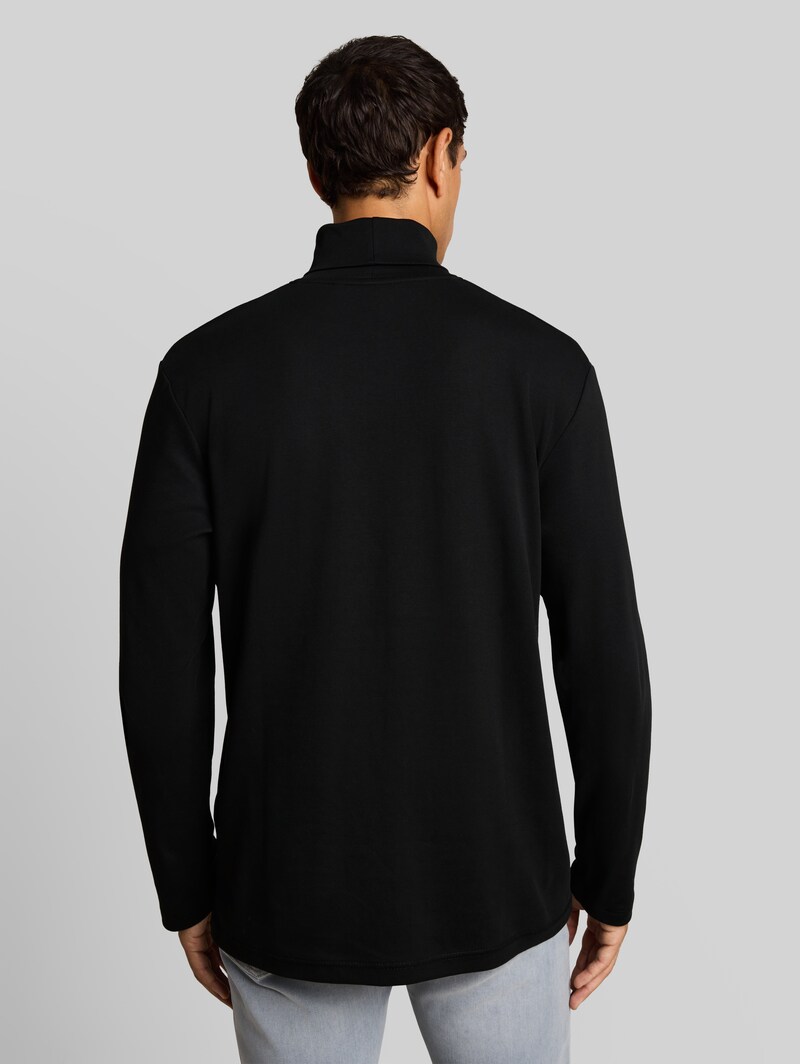 Tom Tailor Rollkragenshirt mit Logo-Print - Black