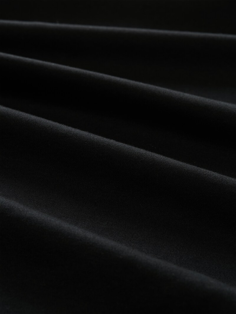 Tom Tailor Rollkragenshirt mit Logo-Print - Black
