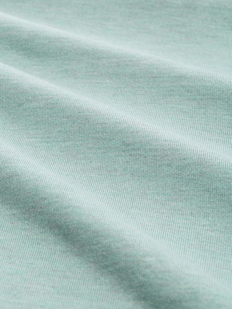 Tom Tailor Strickpullover mit Polokragen - Soft Greyish Green Melange
