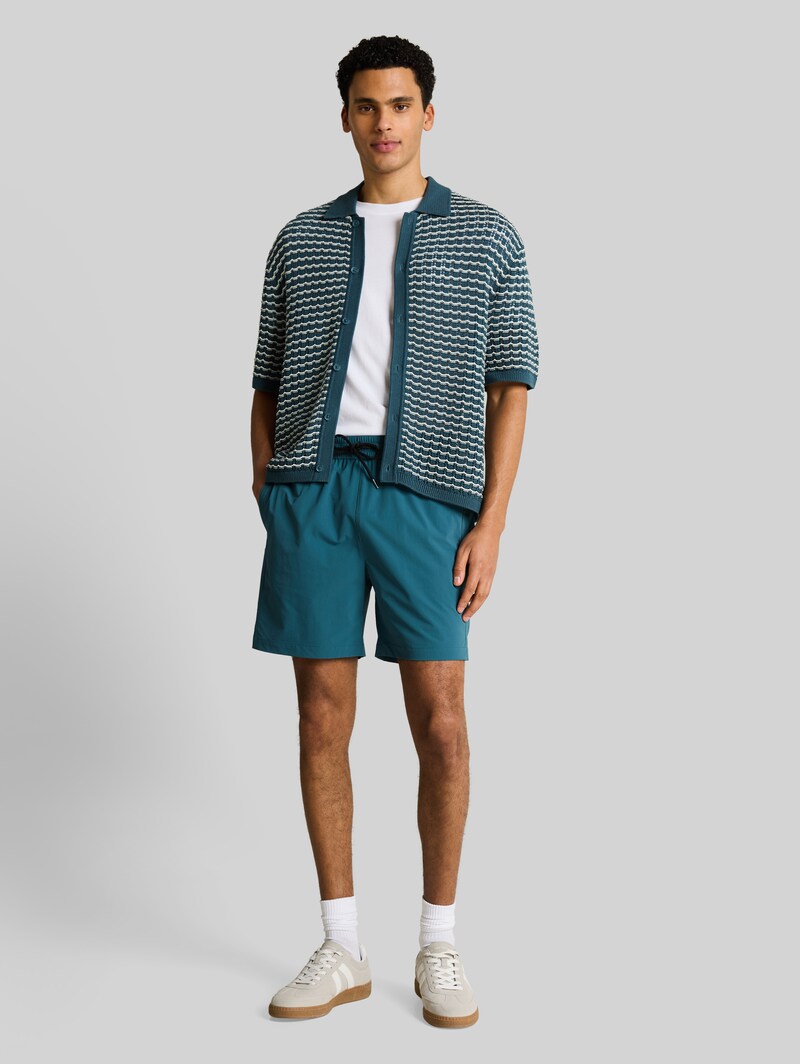 Tom Tailor Ultralight Relaxed Fit Shorts - Tide Petrol