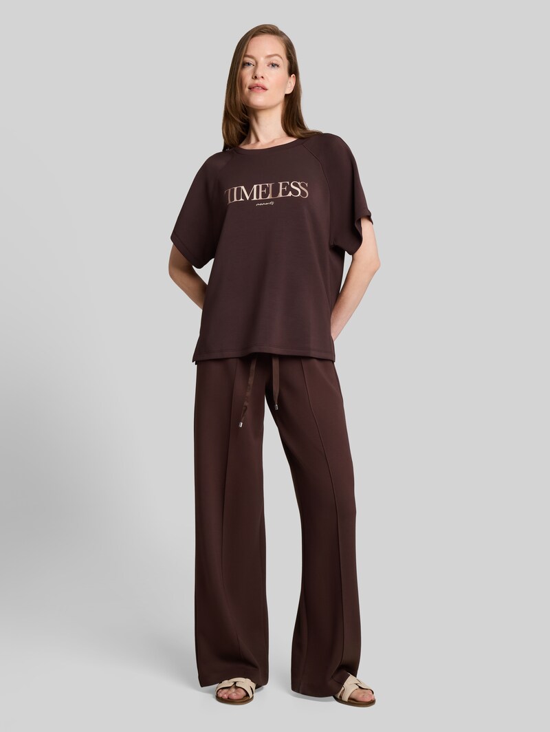 Tom Tailor Wide Leg Scuba Hose - Java Dark Brown