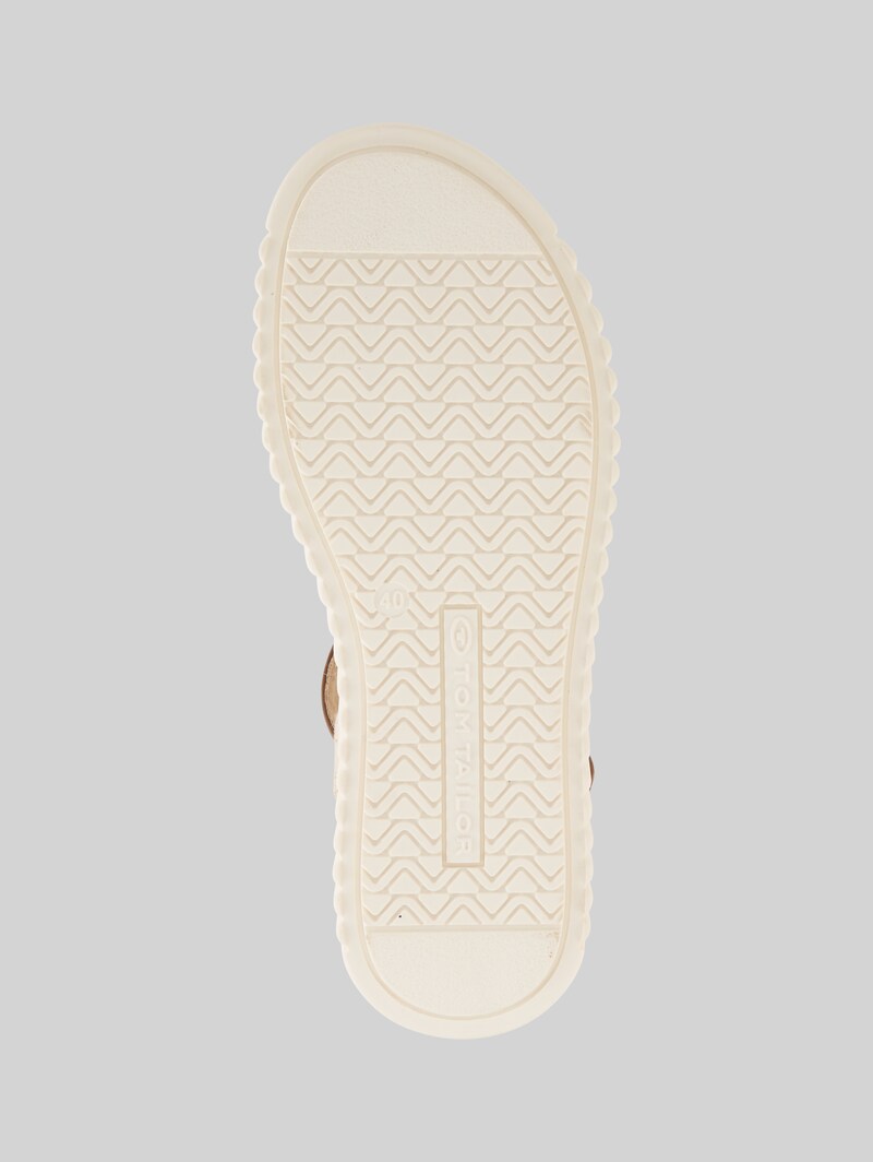 Tom Tailor Sandalen mit Bast-Details - Gold