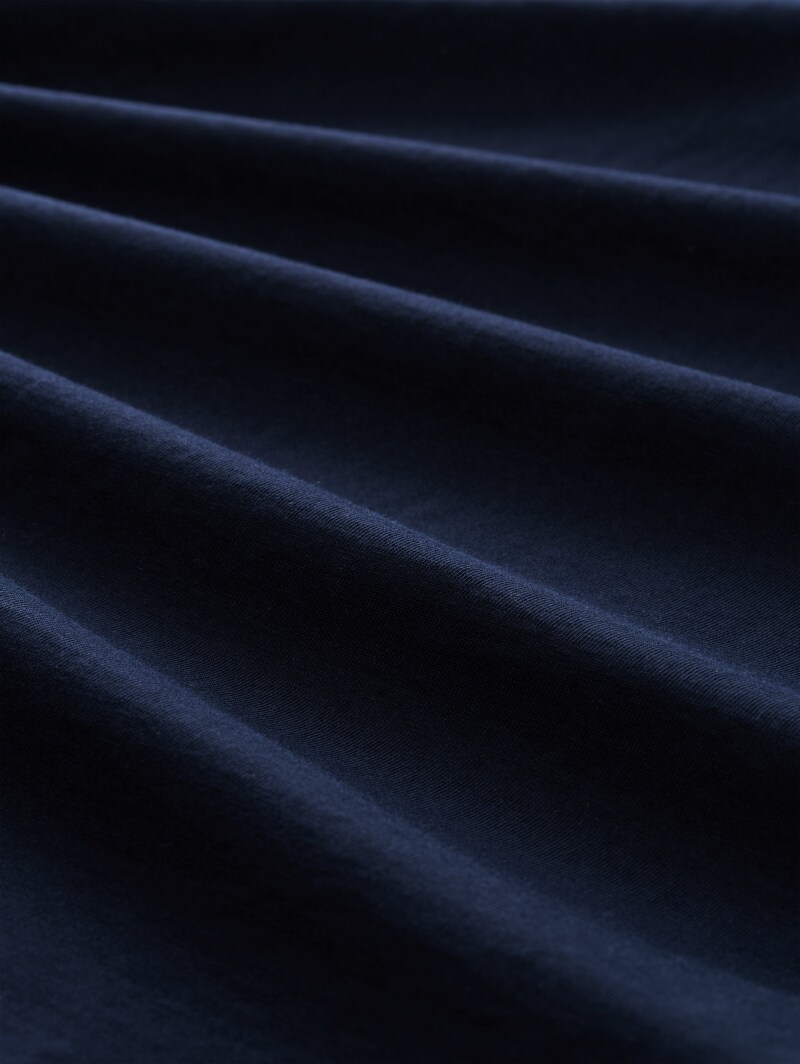 Tom Tailor Jersey Poloshirt mit Print - Sky Captain Blue