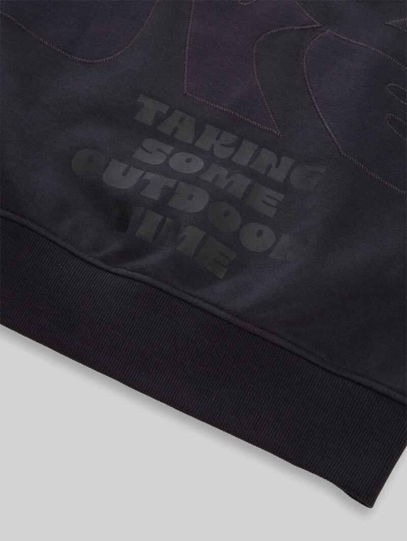 Tom Tailor Oversize Sweatshirt mit Rückenprint - Coal Grey