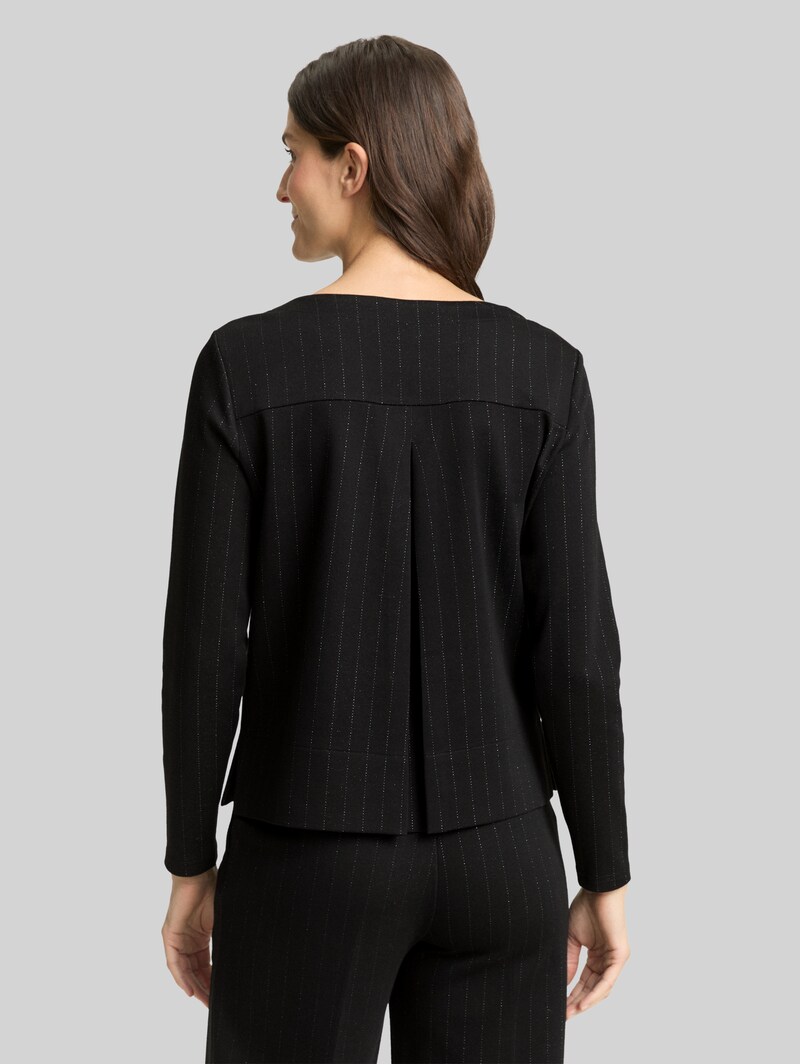 Tom Tailor Langarmshirt mit Glitzer-Effekt - Pinstripe With Lurex
