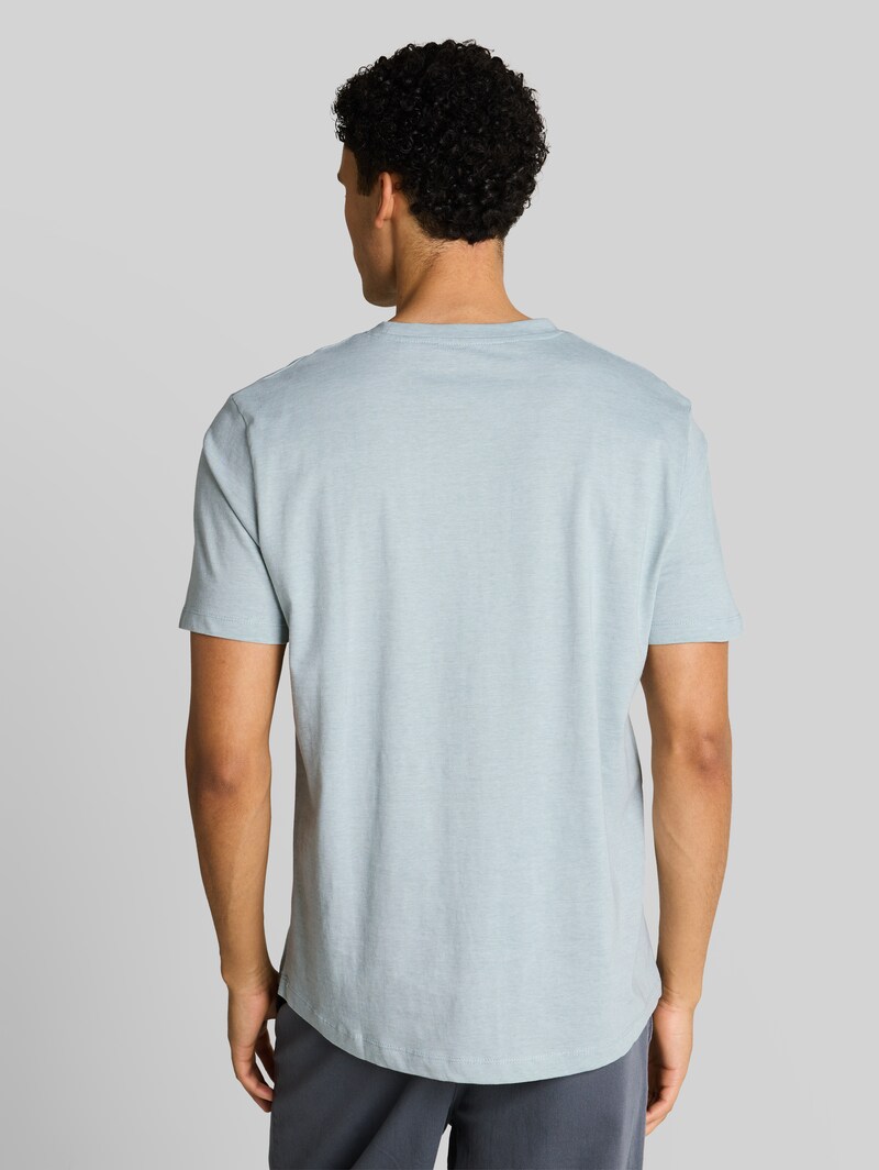 Tom Tailor T-Shirt mit feinem Streifenmuster - Green White Fine Stripe