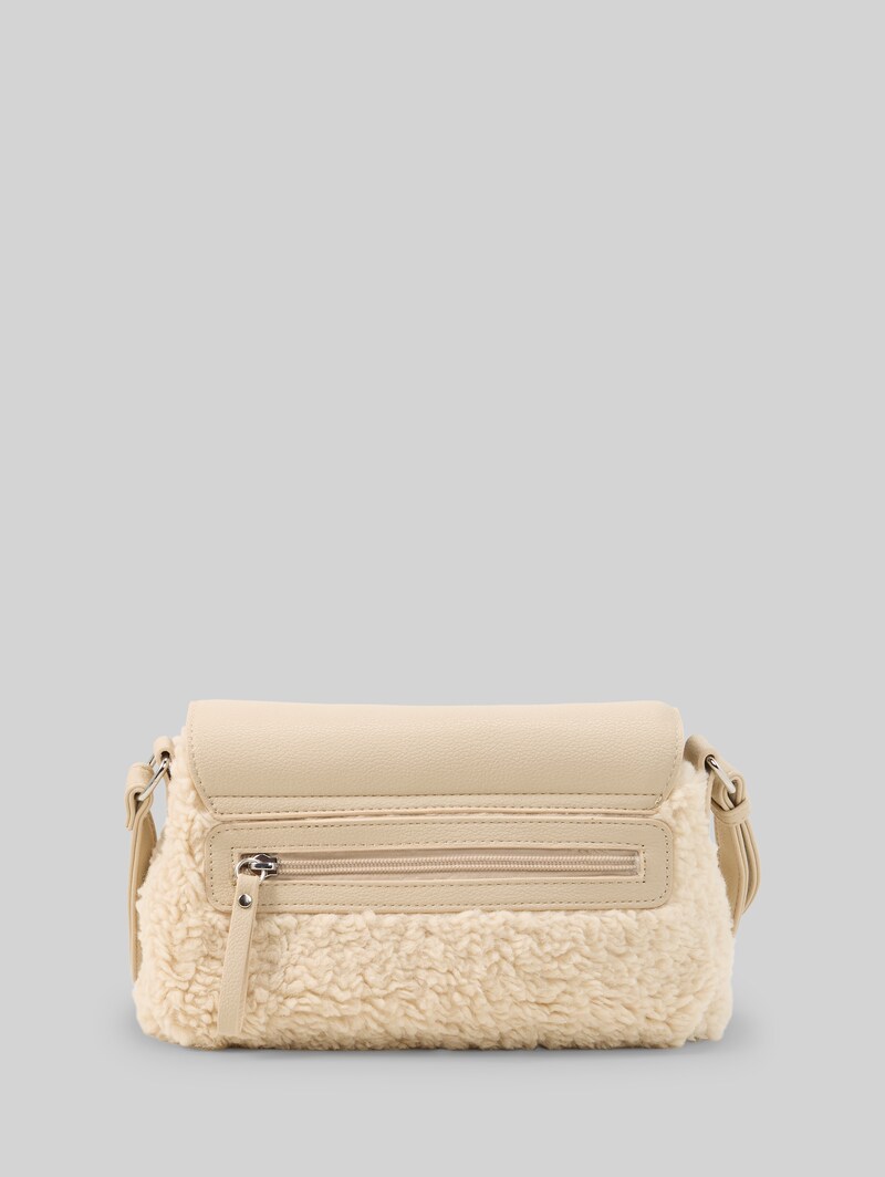 Tom Tailor TTZELINA S Umhängetasche mit Teddyfell - Beige / Beige