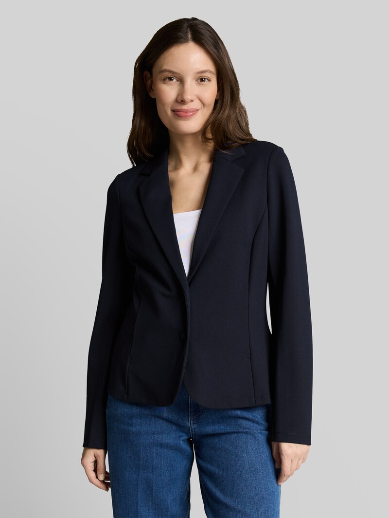 Tom Tailor Slim Fit Blazer mit Eingriffstaschen - Sky Captain Blue Tom Tailor Slim Fit Blazer mit Eingriffstaschen - Sky Captain Blue