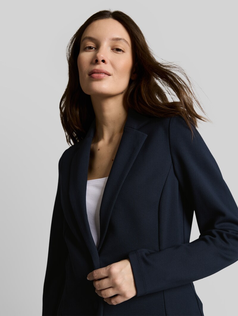 Tom Tailor Slim Fit Blazer mit Eingriffstaschen - Sky Captain Blue
