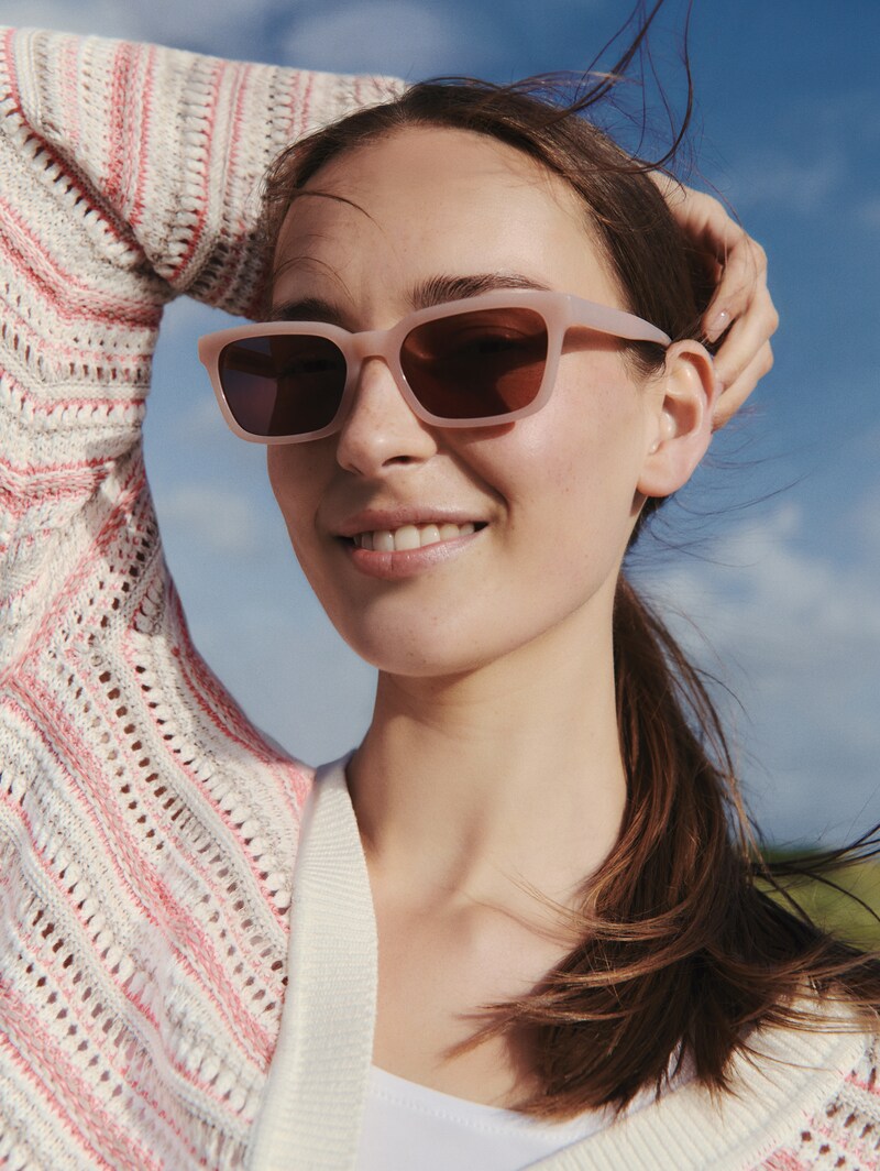 Tom Tailor Cat-Eye Sonnenbrille mit Verlaufsgläsern UV400 - Red / Rose / Violet