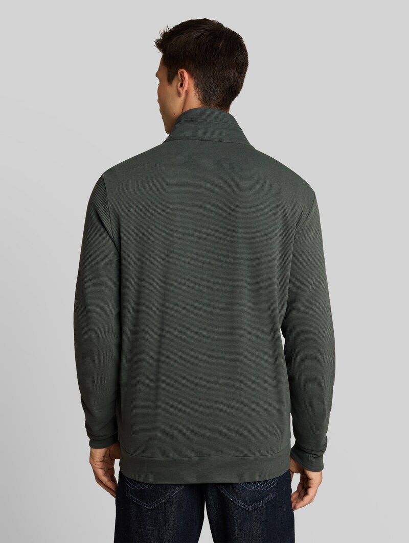Tom Tailor Sweatjacke aus Baumwolle - Darkest Olive