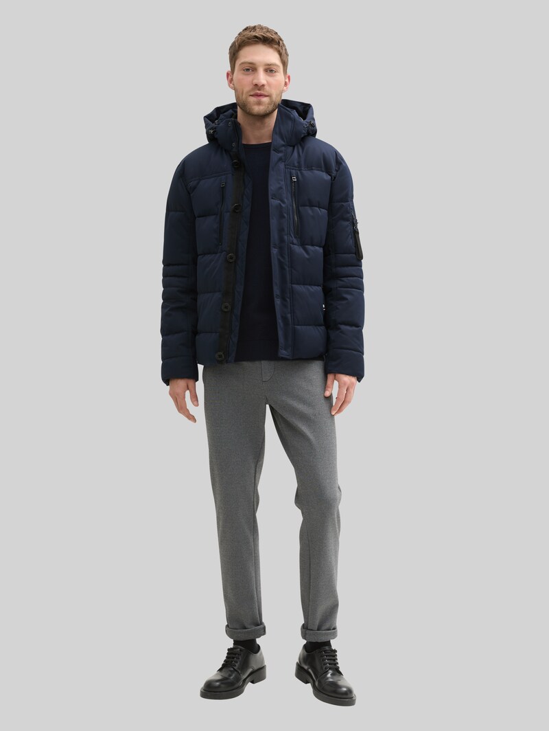 Tom Tailor Pufferjacke mit abnehmbarer Kapuze - Sky Captain Blue