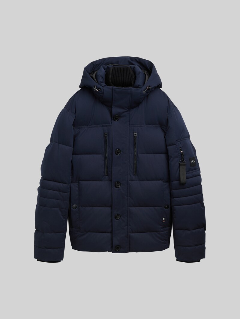 Tom Tailor Pufferjacke mit abnehmbarer Kapuze - Sky Captain Blue