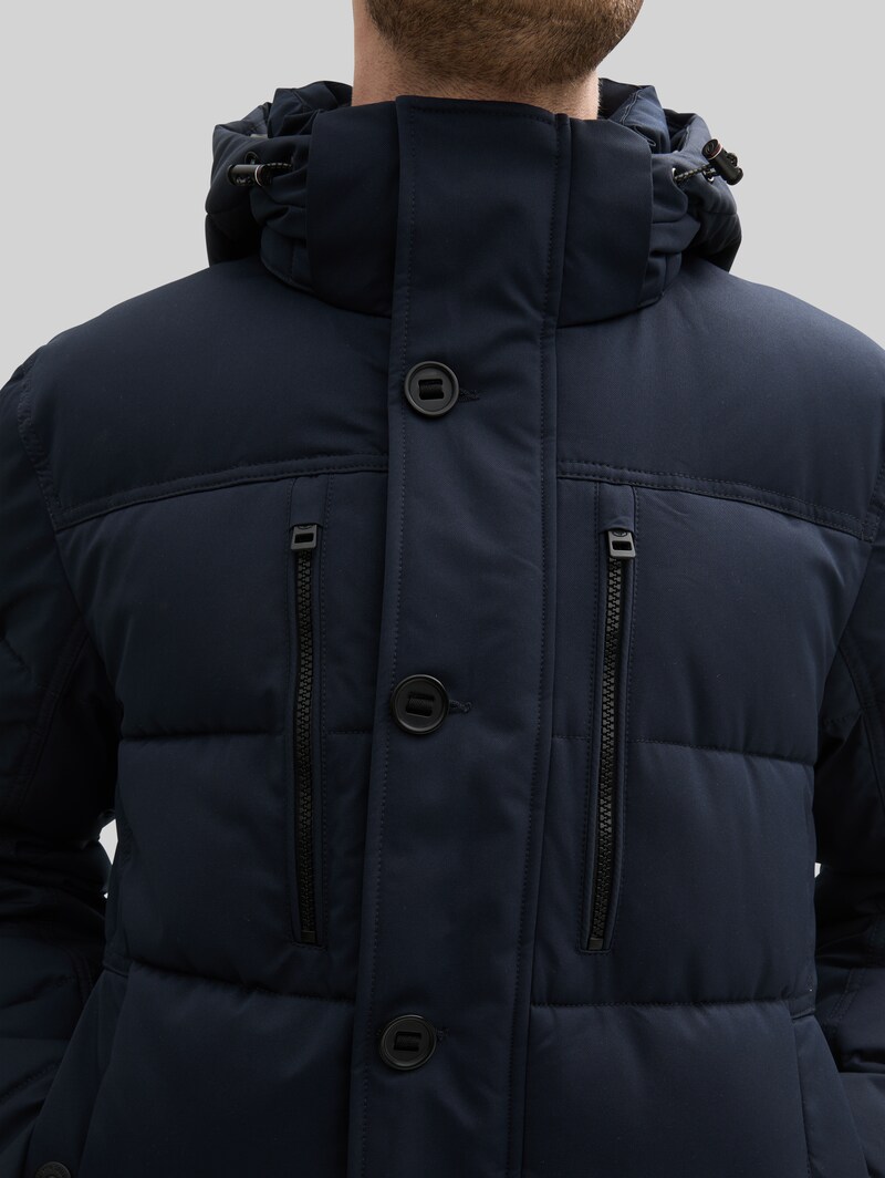 Tom Tailor Pufferjacke mit abnehmbarer Kapuze - Sky Captain Blue