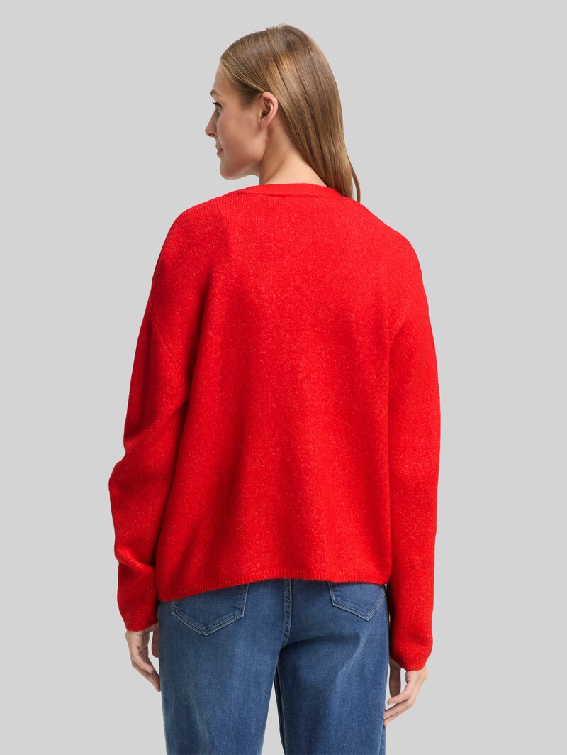 Tom Tailor Cardigan mit V-Ausschnitt - Brilliant Red