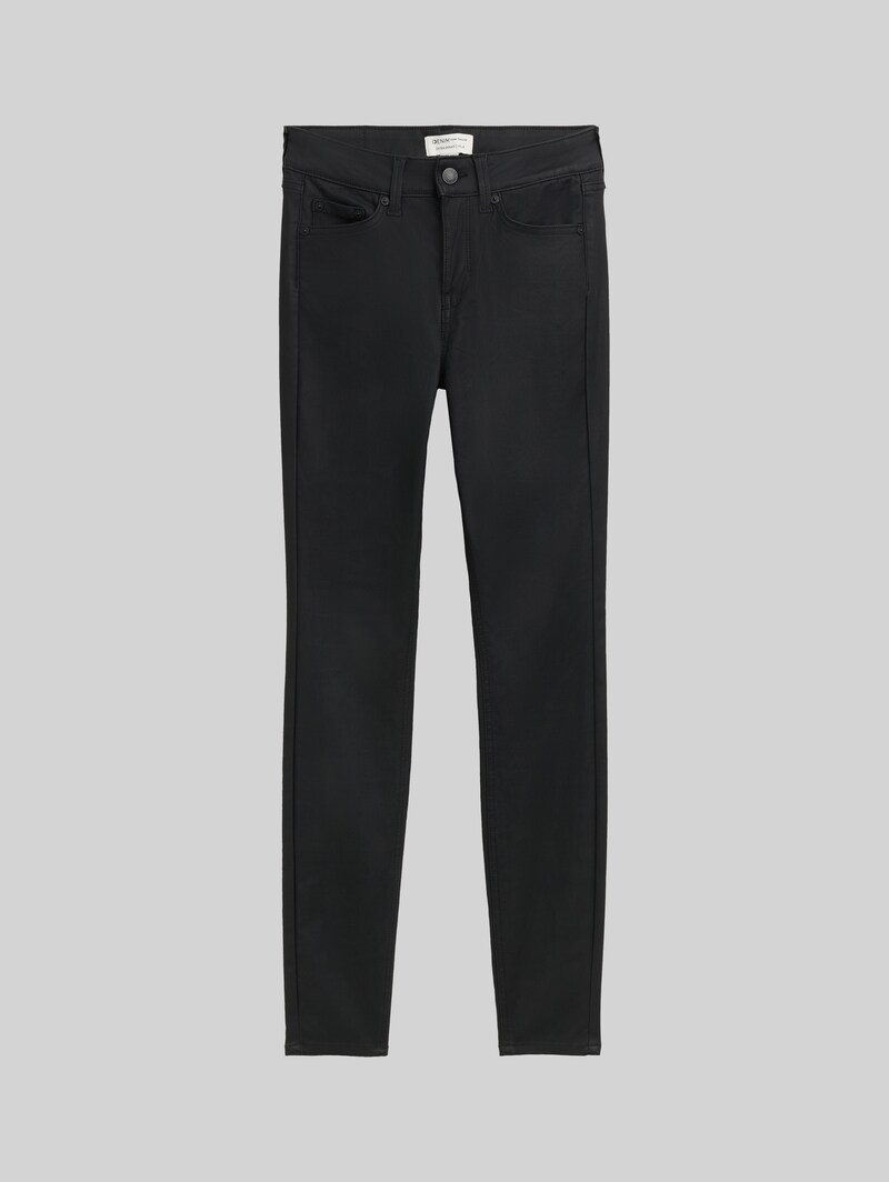 Tom Tailor TTNELA EXTRA SKINNY Coated Jeans - Coated Black Denim