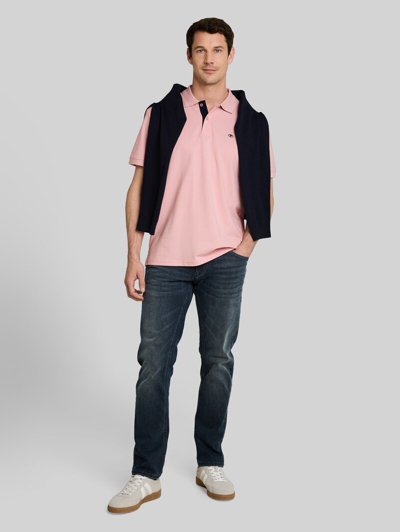 Tom Tailor Piqué Poloshirt mit Logo-Stickerei - Twinkle Pink