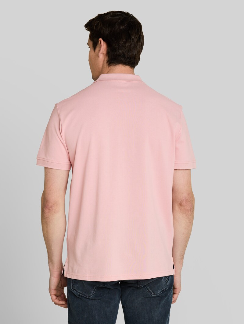 Tom Tailor Piqué Poloshirt mit Logo-Stickerei - Twinkle Pink