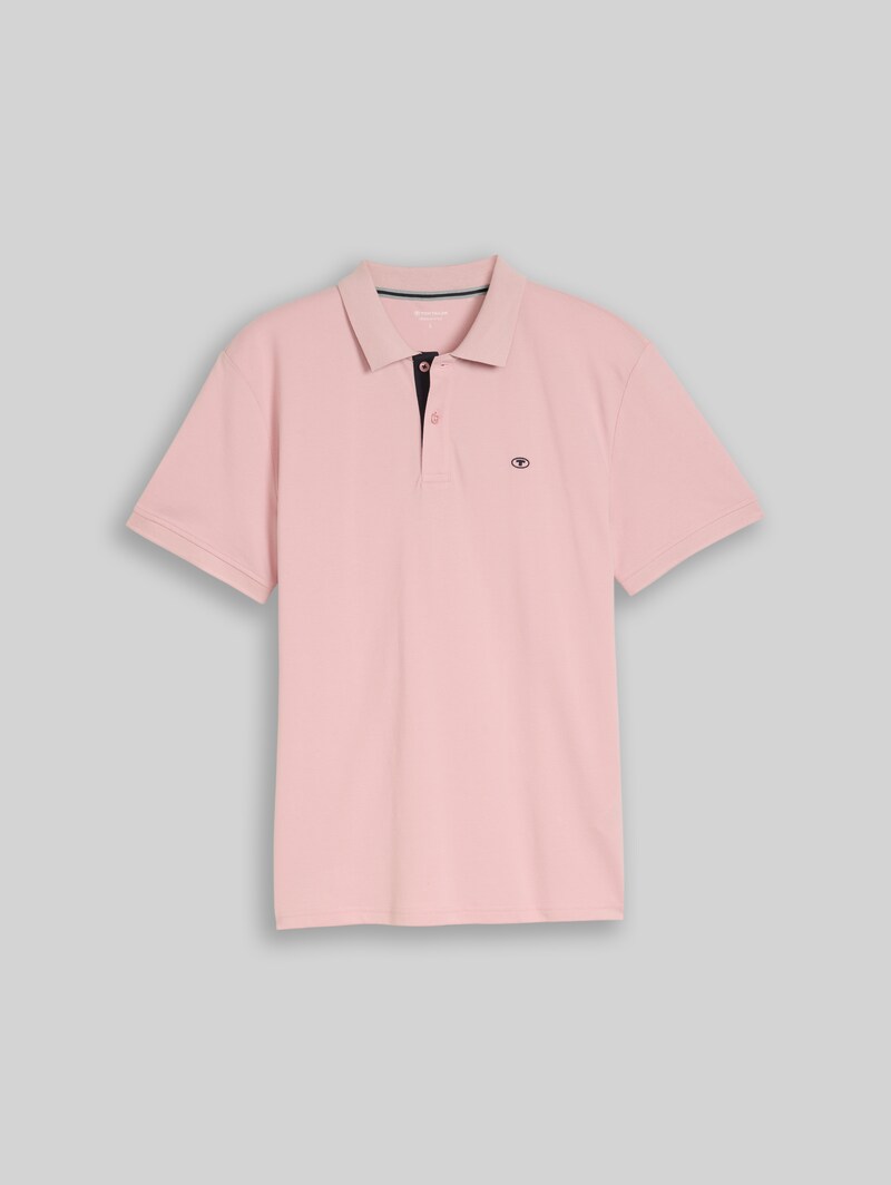 Tom Tailor Piqué Poloshirt mit Logo-Stickerei - Twinkle Pink