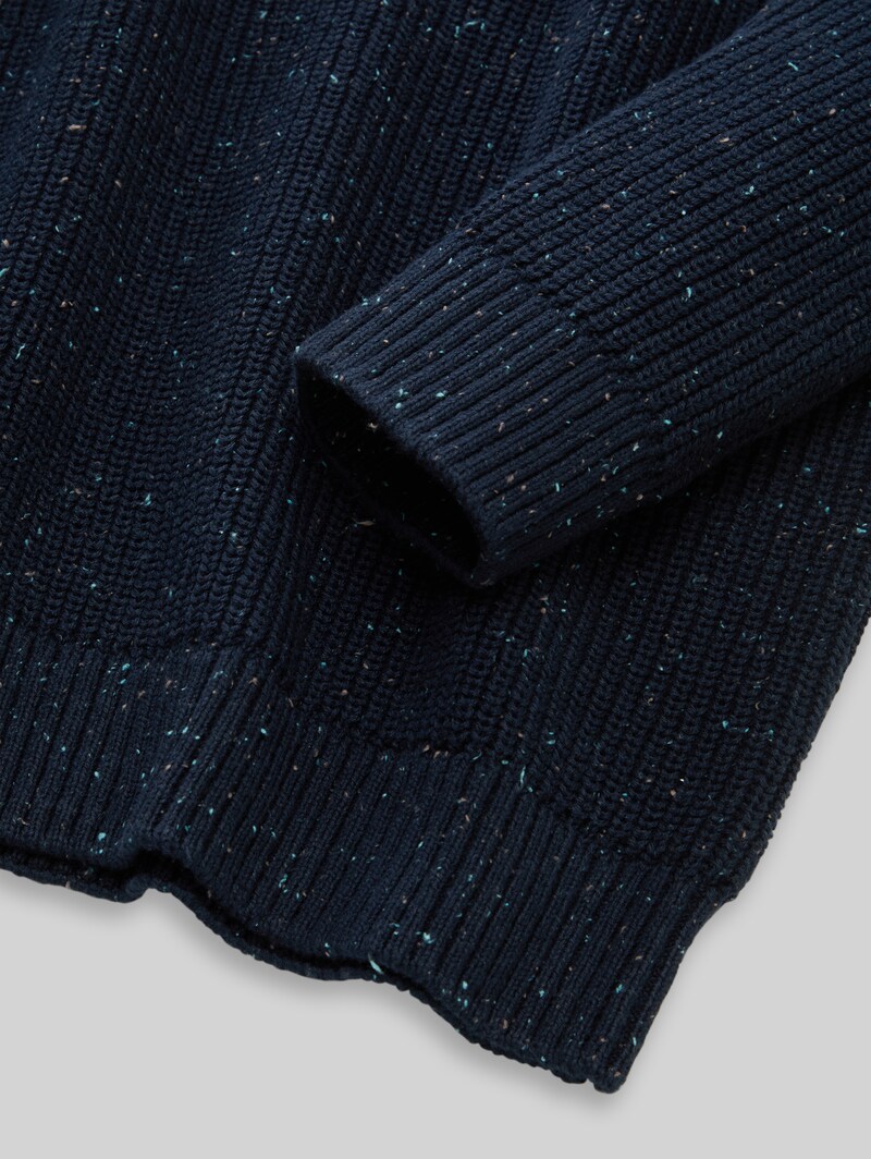 Tom Tailor Strickpullover aus Noppengarn - Sky Captain Blue