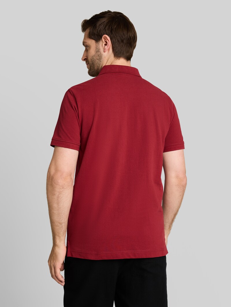 Tom Tailor Piqué Poloshirt mit Logo-Stickerei - Pear Red