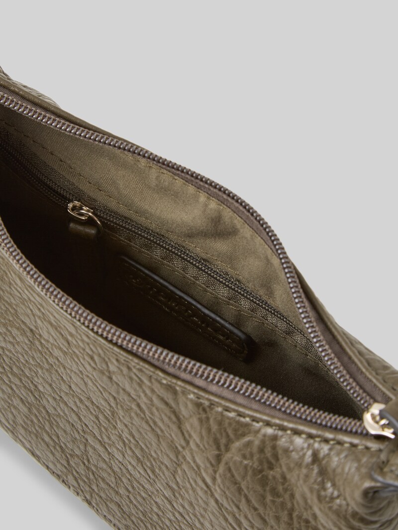 Tom Tailor TTEVELINA S Umhängetasche aus genarbtem Lederimitat - Khaki / Khaki
